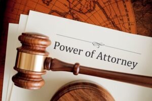 The bank power of attorney, designation and limits of the agent